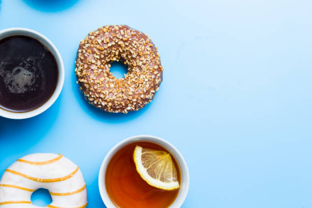 istock Beautiful delicious donut in the background 1153717787