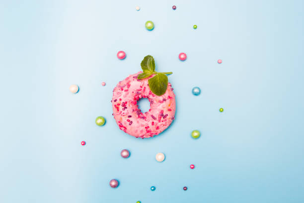 istock Beautiful delicious donut in the background 1153717890