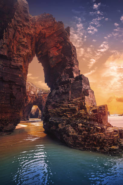 istock Playa Las Cathedrals Cathedral beach in Galicia Spain 1153718132