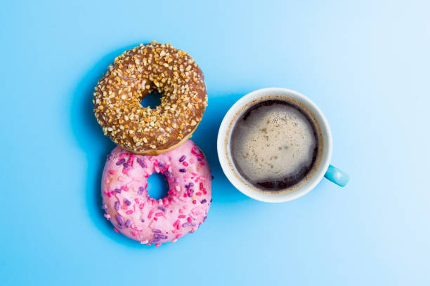 istock Beautiful delicious donut in the background 1153718838