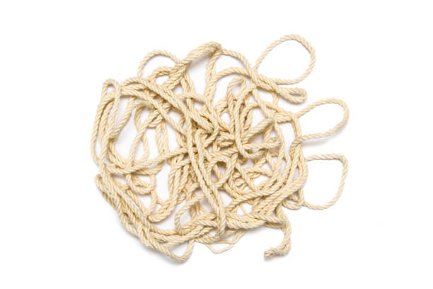 istock Braided rope souvenir on white background 1153725272