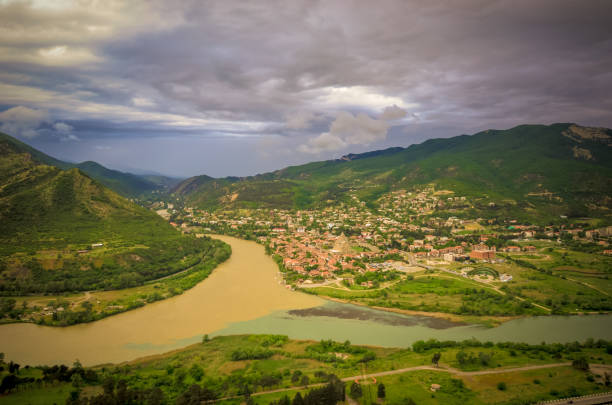 istock The merger of two rivers Mtkvari and Aragvi in Mtskheta, Georgia 1153726811