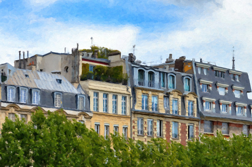Apartments in Paris illustration