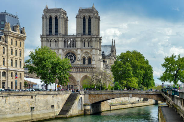 istock Notre Dame Cathedral in Paris 1153728740
