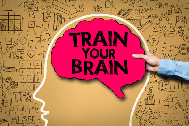 TRAIN YOUR BRAIN / Brain concept (Click for more) TRAIN YOUR BRAIN / Brain concept (Click for more) mental strength stock pictures, royalty-free photos & images