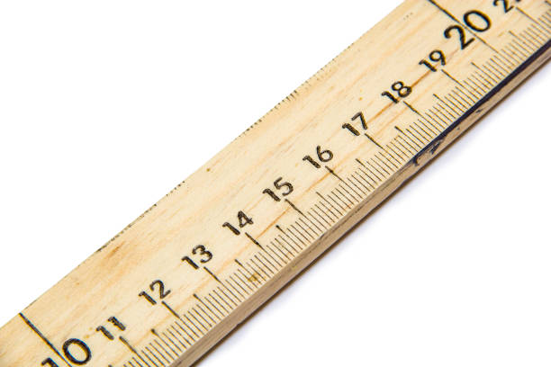 istock Wooden measuring ruler isolated on white 1153736556