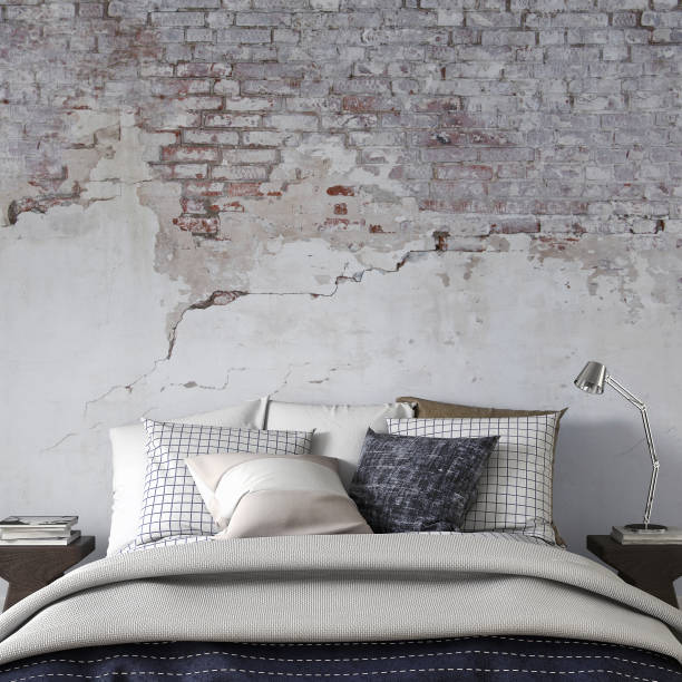 istock Retro styled bedroom with decoration 1153738759