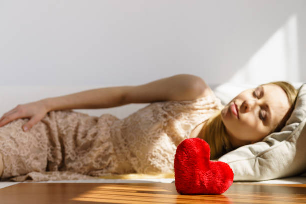 istock Sad woman on Valentines day 1153739683