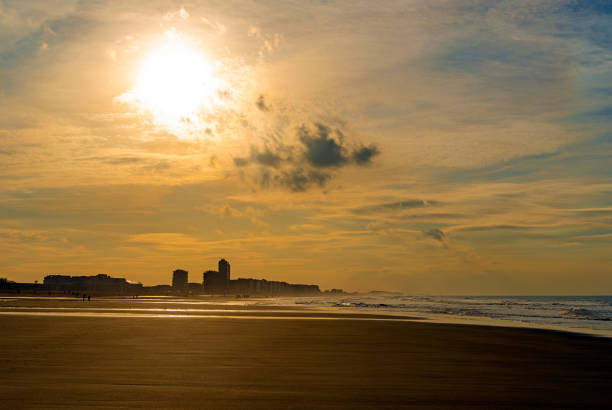 istock Ostend Beach Vintage Style, Belgium 1153739803
