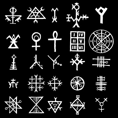 Wiccan Symbols Imaginary Cross Symbols Inspired By Antichrist Pentagram ...