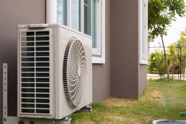 istock Air conditioner compressor outdoor unit installed outside the house 1153754473
