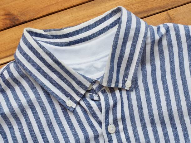 istock Blue linen shirt, summer clothing 1153757391