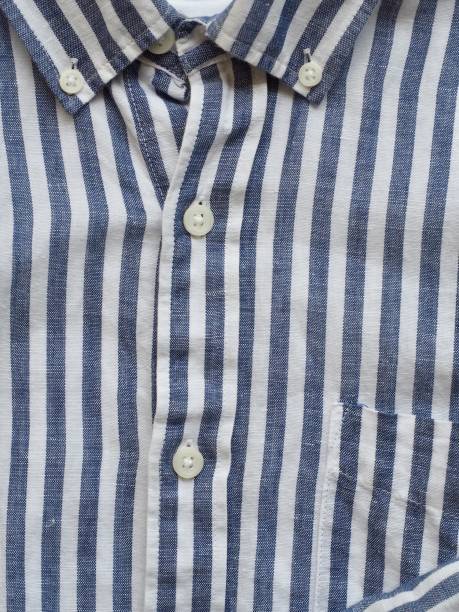 istock Blue linen shirt, summer clothing 1153757394