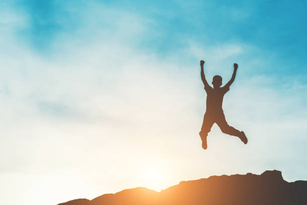 istock Silhouette of people happy time 1153767153