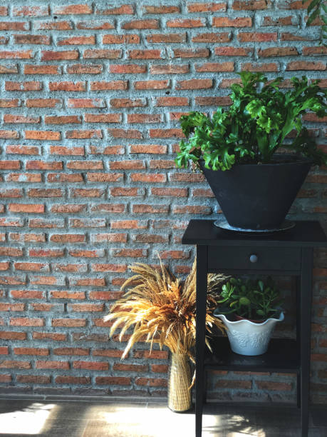 istock Orange and brown  brick wall with natural light .background and Texture. 1153769810