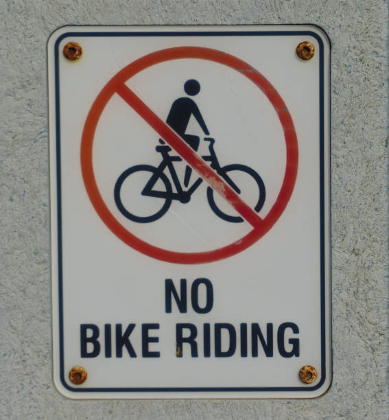 istock No Bike Riding Sign 1153773551