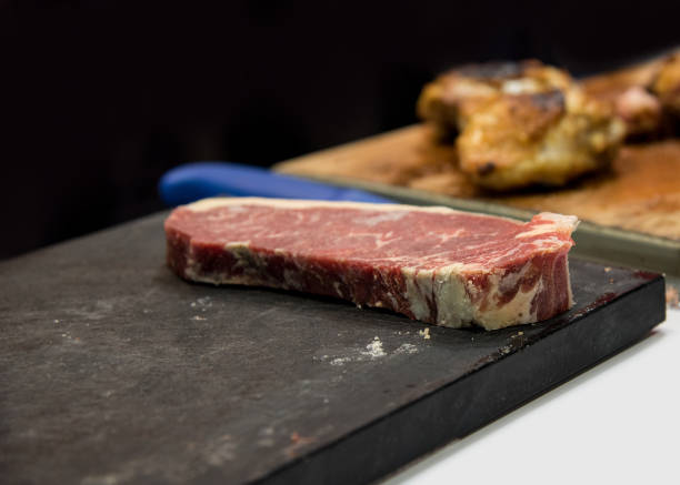 istock fresh cut  rib eye steak ready for grilling, copy space 1153782845