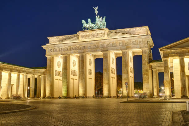 istock The famous Brandenburg Gate in Berlin 1153786644
