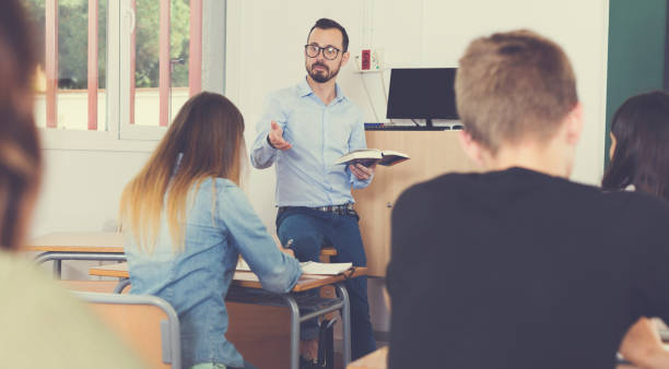 istock Teacher is giving lecture for students 1153796031