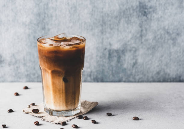 Iced coffee background Iced coffee background iced coffee stock pictures, royalty-free photos & images