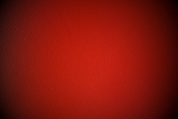 close-up da textura de couro natural vermelha-teste padrão com efeito do vinheta - car leather hide seat - fotografias e filmes do acervo