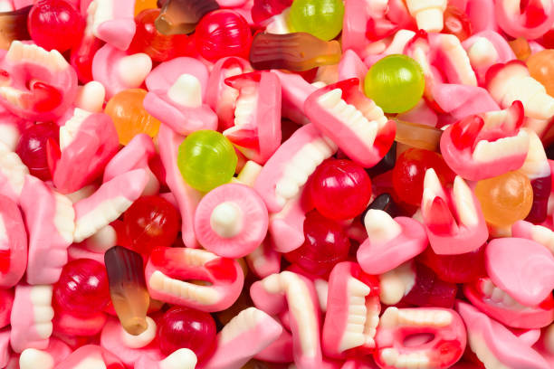 istock Assorted gummy candies. Top view. Jelly  sweets. 1153798760