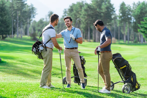 istock Friends Playing Golf on a Beautiful Sunny Day 1153802259