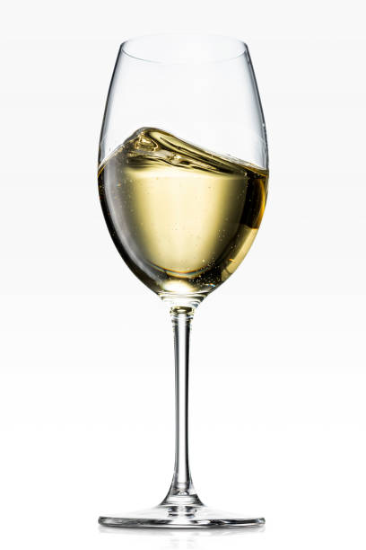 白ワイン - ガラス 写真 ストックフォトと画像