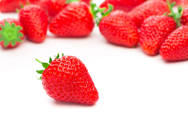 istock Strawberry isolated on white background. Clipping Path - Image 1153808942