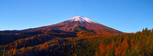 istock Mt. Fuji in the red foliage season 1153809145
