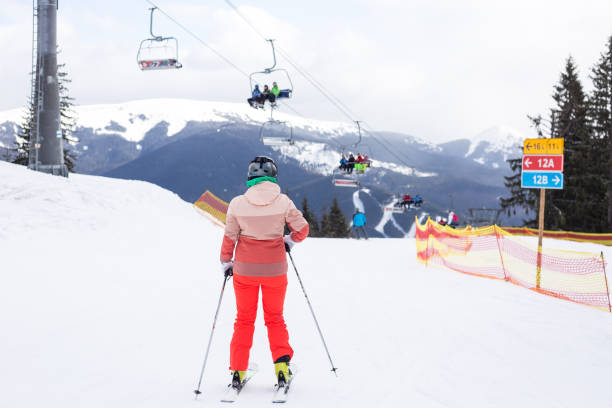 istock Skier moving down the ski slope 1153809985