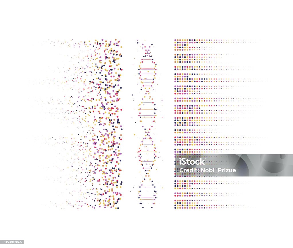 Big Genomic Data Visualization Stock Illustration - Download Image Now ...