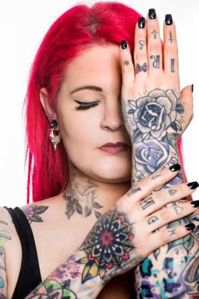 istock Beautiful Tattooed Woman 1153815737