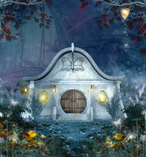Elf place in the blue forest