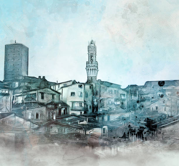 istock Siena skyline photo manipulation 1153816814