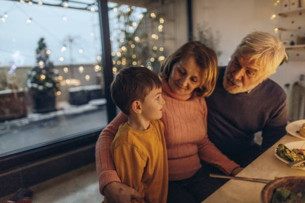 istock Christmas dinner with our grandson 1153816842