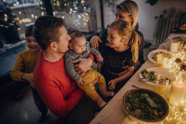 istock Baby's first Christmas with family 1153818477