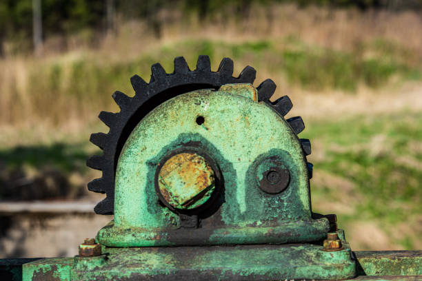 istock old rusty metal parts from old instruments and mechanics 1153822576