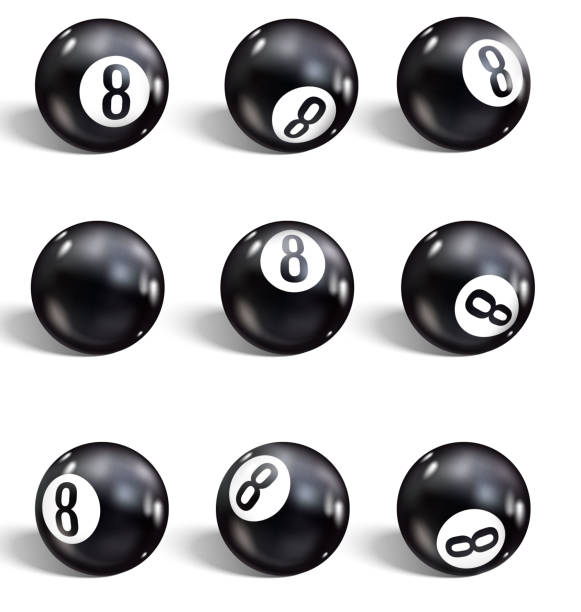 istock Eight Ball. Set of realistic 8 ball. 1153823464