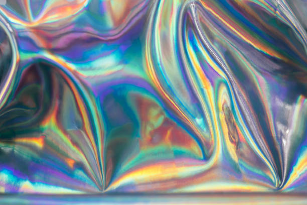 istock Holographic iridescent abstract blurred surface. Holographic gradient. 1153836211