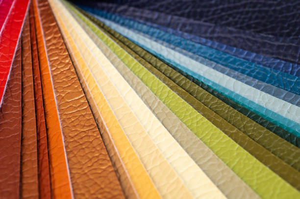 istock Catalog of multicolored imitation leather from matting fabric texture background, leatherette fabric texture 1153839159