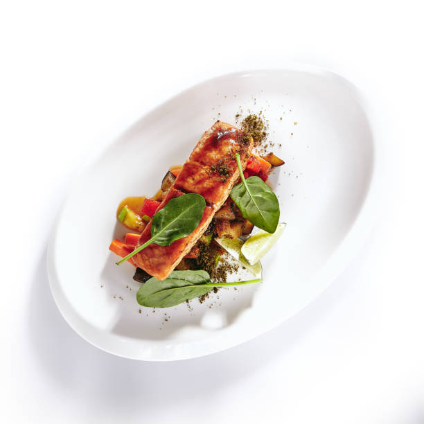 istock Salmon Steak with Warm Vegetables Salad 1153841770