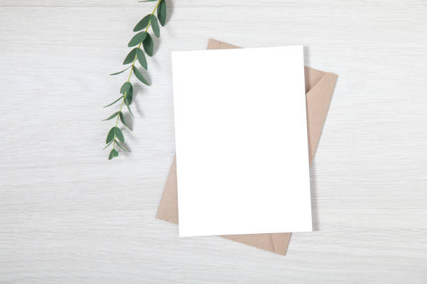 istock Wedding Invitation Mockup, Blank Party Invitation Card 1153845676