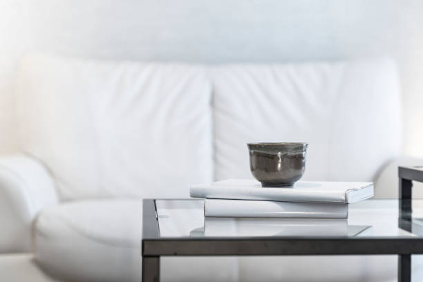 istock A tea cup placed on a book on the table in the living room 1153845889