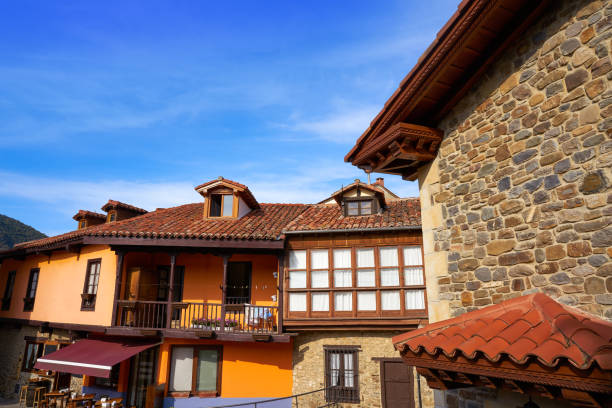 istock Potes village facades in Cantabria Spain 1153852188