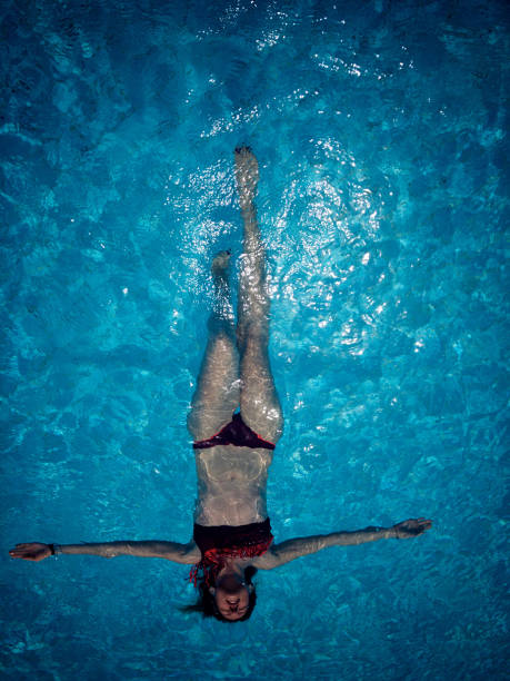 istock Time for summer swimming in the pool. 1153854910