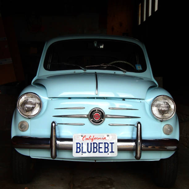 Italian classic Fiat 600 with California \