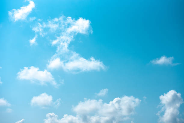 istock Blue sky white cloud white background. Beautiful sky and clouds in the afternoon. 1153859435