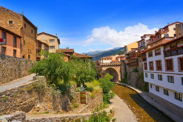istock Potes river Quiviesa Deva a Cantabria village Spain 1153861272