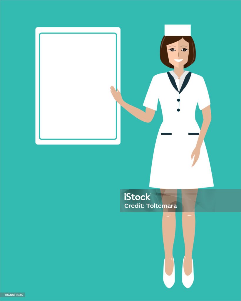 Thân Thiện Và Đẹp Mỉm Cười Nữ Bác Sĩ Cho Thấy Hội Đồng Quản Trị ...